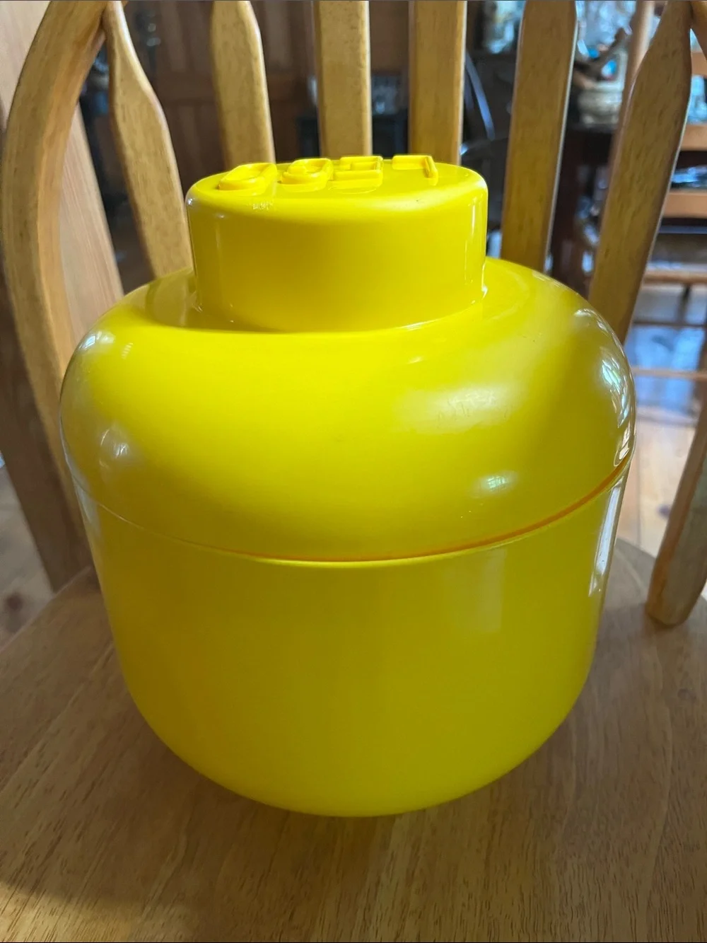 Yellow Lego Extra Large Head Storage Container